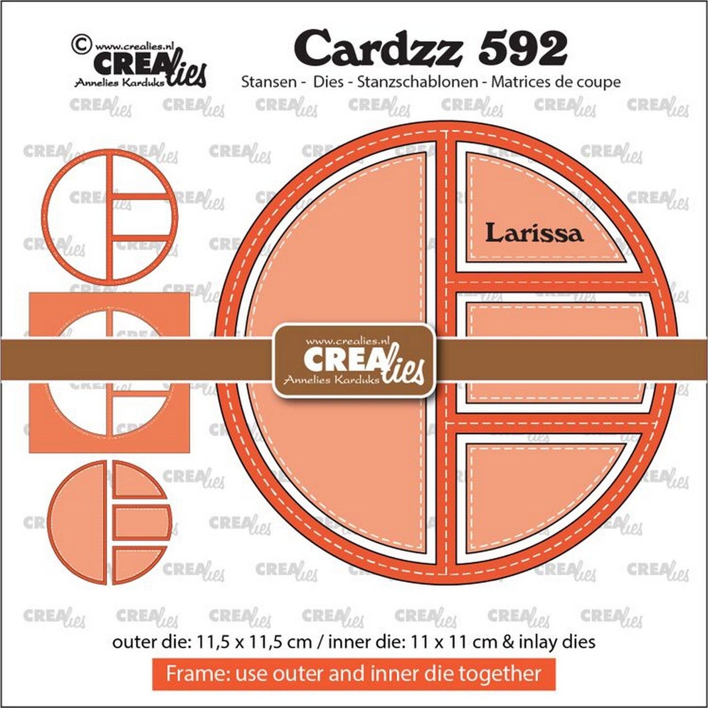 Crealies • incrustation de cadre cardzz larissa