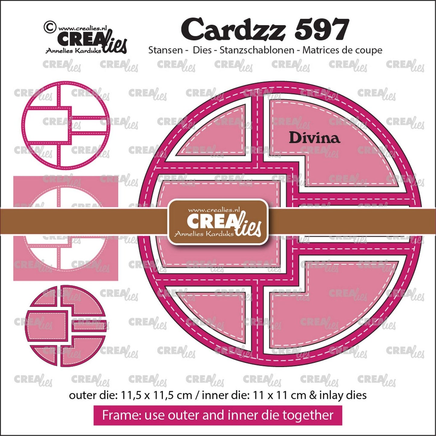 Crealies • incrustations de cadre cardzz divina