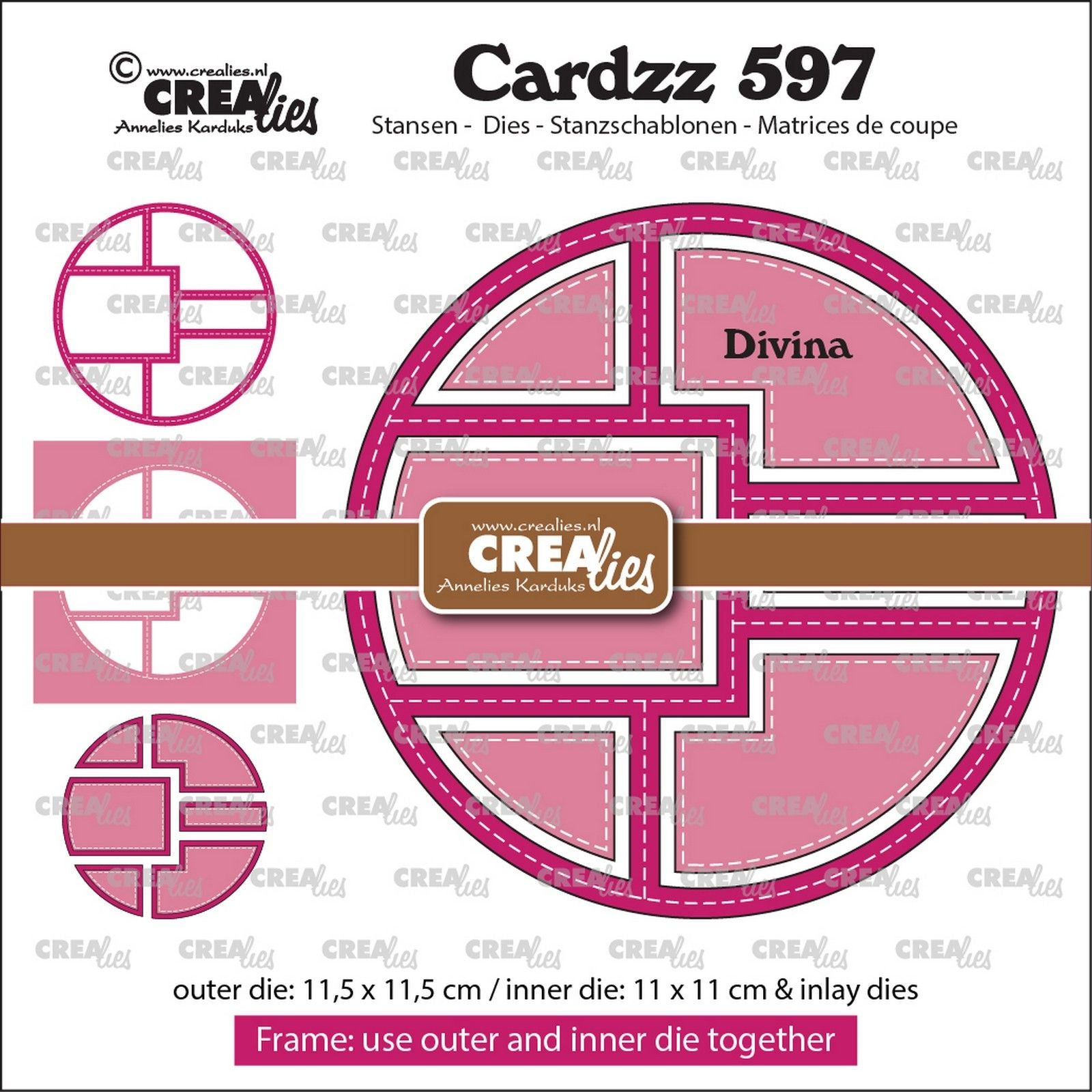 Crealies • incrustations de cadre cardzz divina