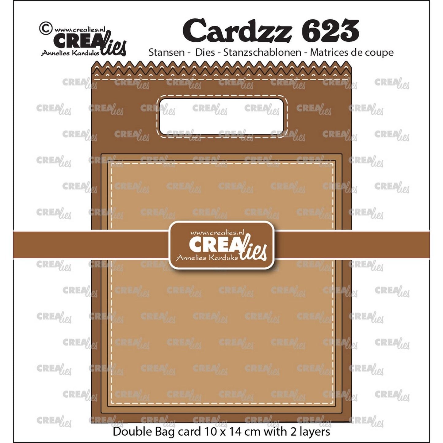 Crealies • sac double carte cardzz