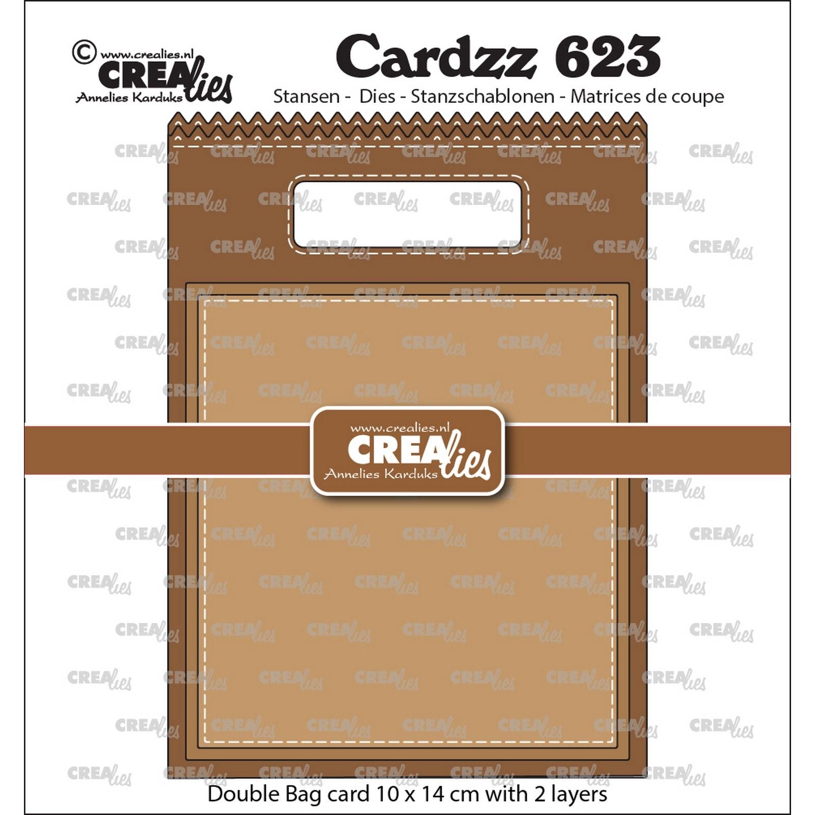 Crealies • sac double carte cardzz