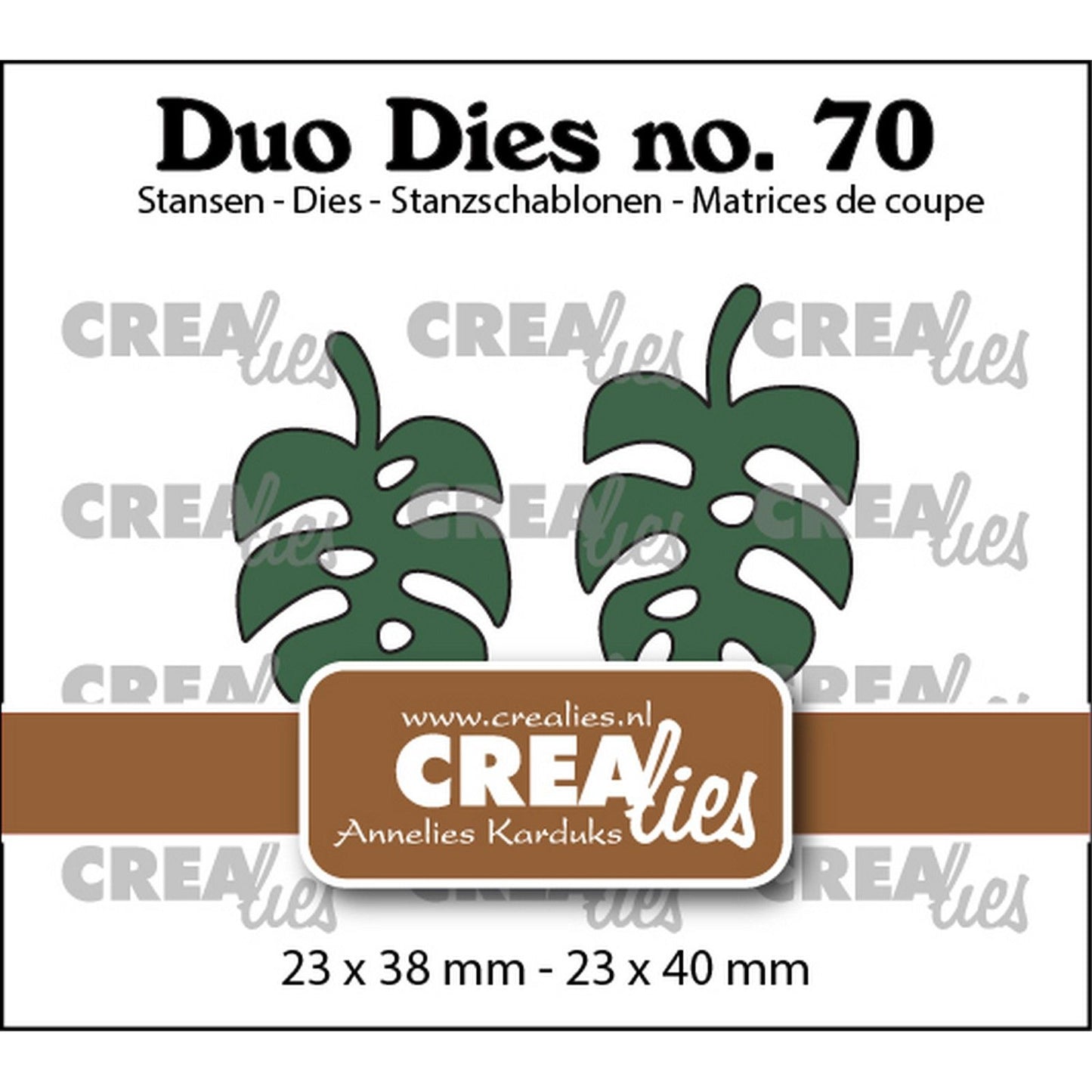 Crealies • duo meurt feuilles botaniques