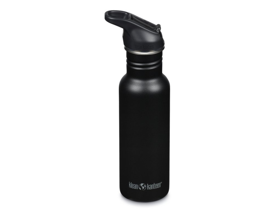 Bouteille de boisson Klean Kanteen - Classic Narrow - Capeur de sport avec flip - noir - 532 ml