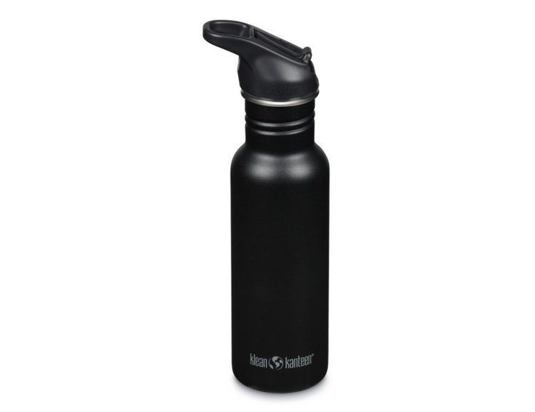 Bouteille de boisson Klean Kanteen - Classic Narrow - Capeur de sport avec flip - noir - 532 ml