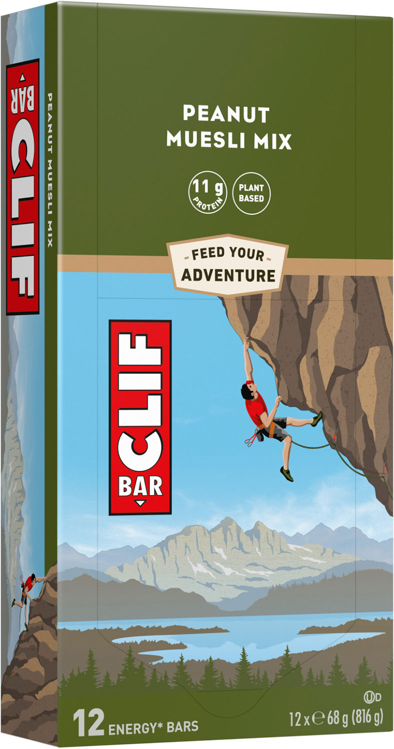 Barre énergétique Clif bar boîte 12x68g | noix de macadamia au chocolat blanc