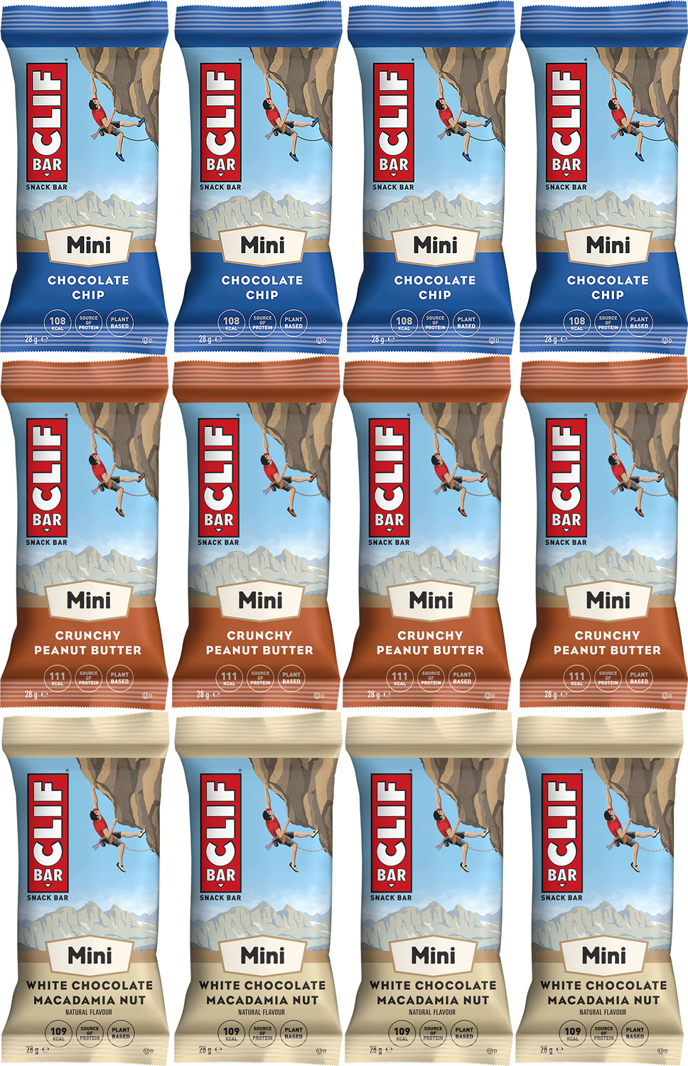 Clif bar barre énergétique mini mixée boîte 12x28g