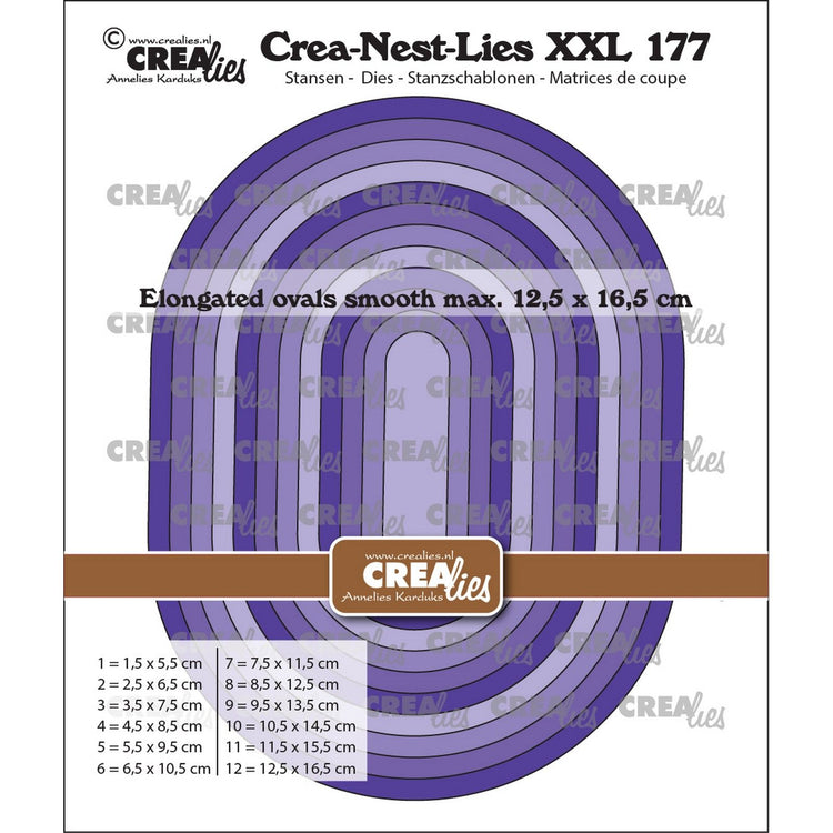 Crealies • crea-nest-lies xxl ovales étirés lisses (convient sous xxl175)