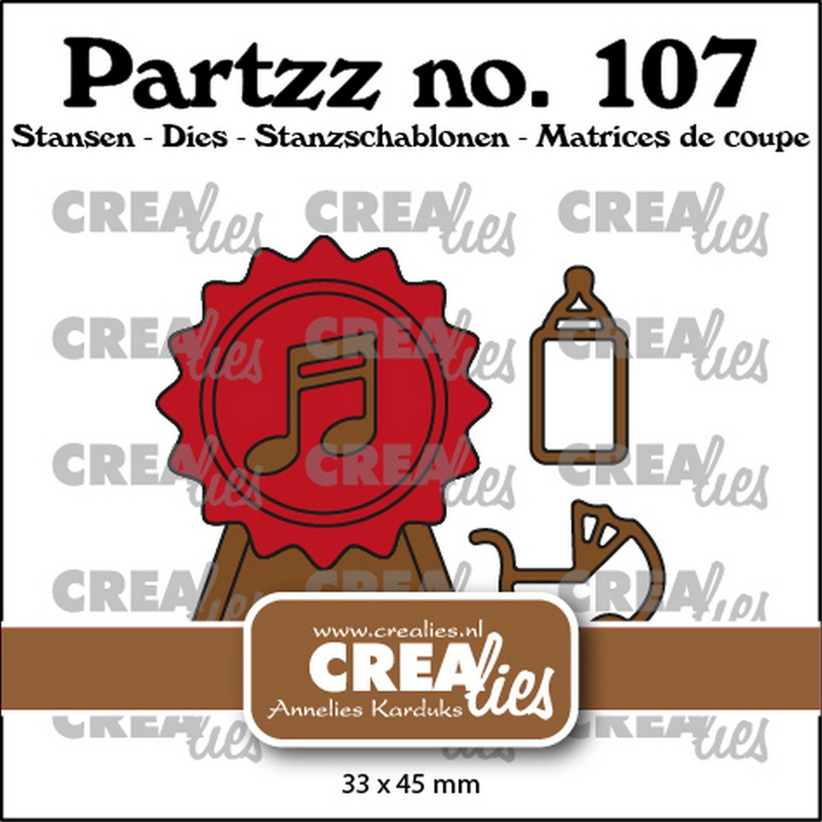 Crealies • partzz matrices faux sceaux de cire bébé