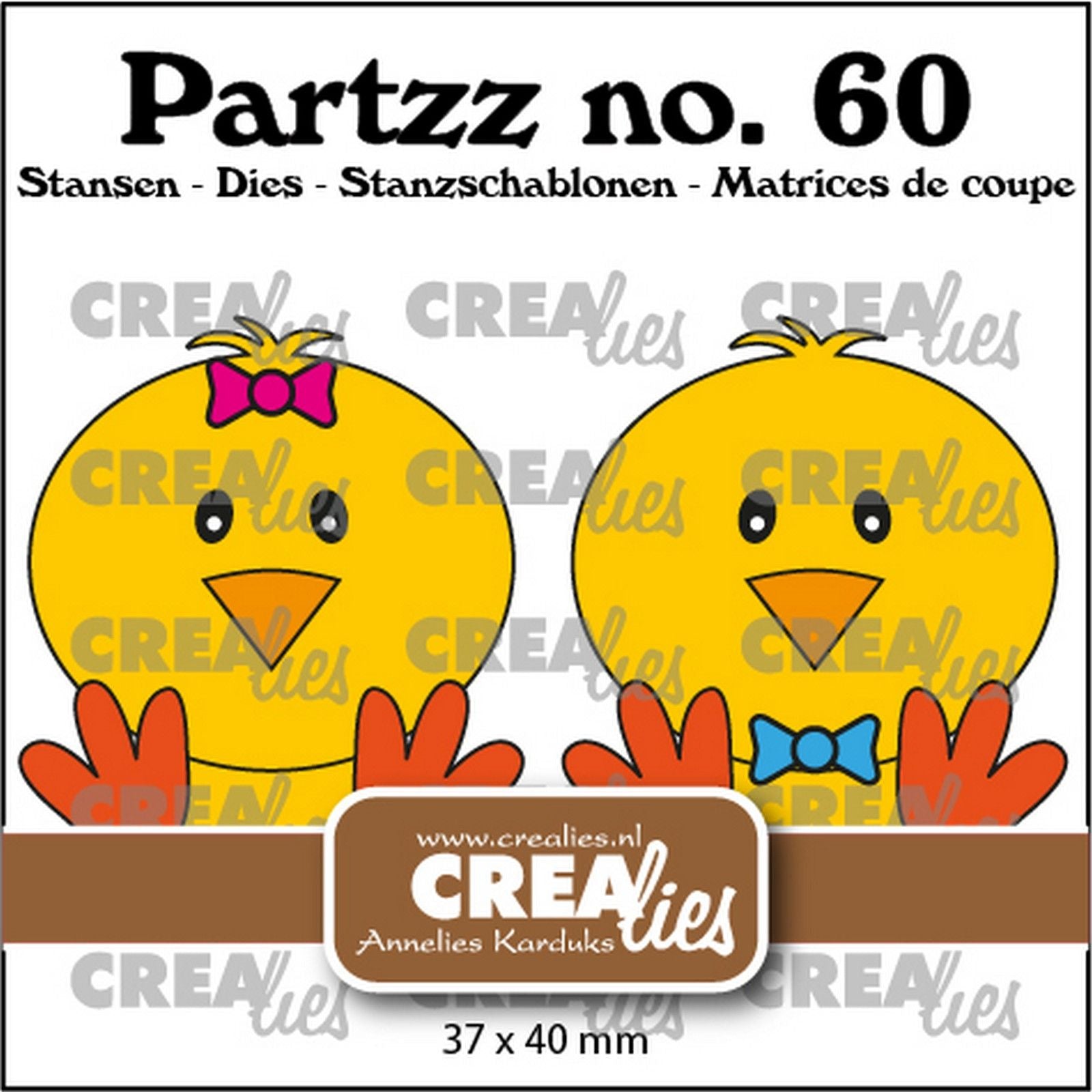 Crealies • partzz moule à découper poussin