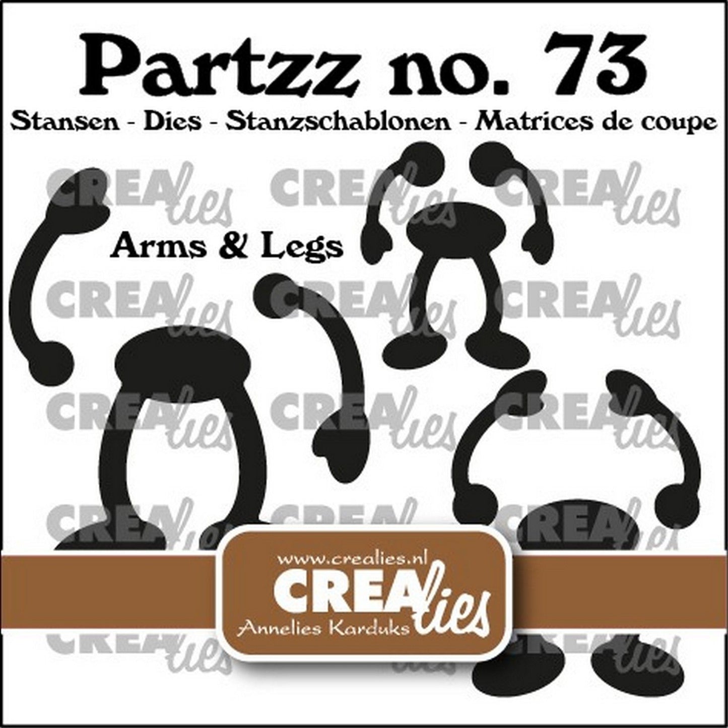 Crealies • bras et jambes partzz pour fruits (3 tailles)