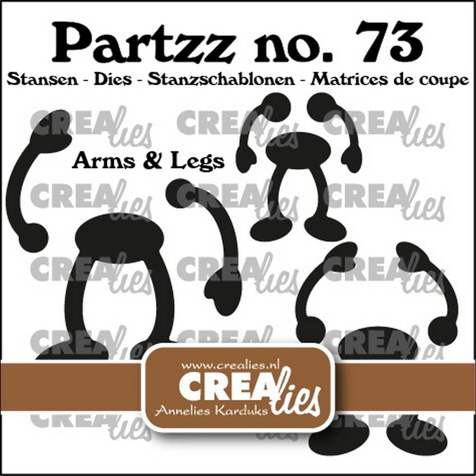 Crealies • bras et jambes partzz pour fruits (3 tailles)