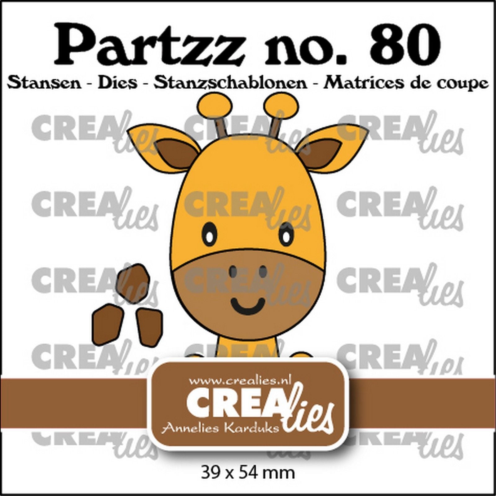 Crealies • girafe partzz