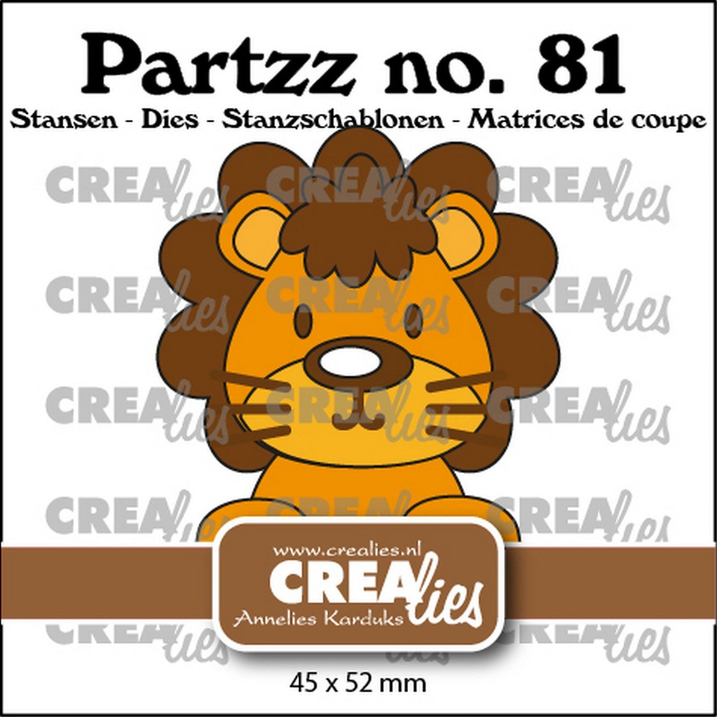 Crealies • partz lion