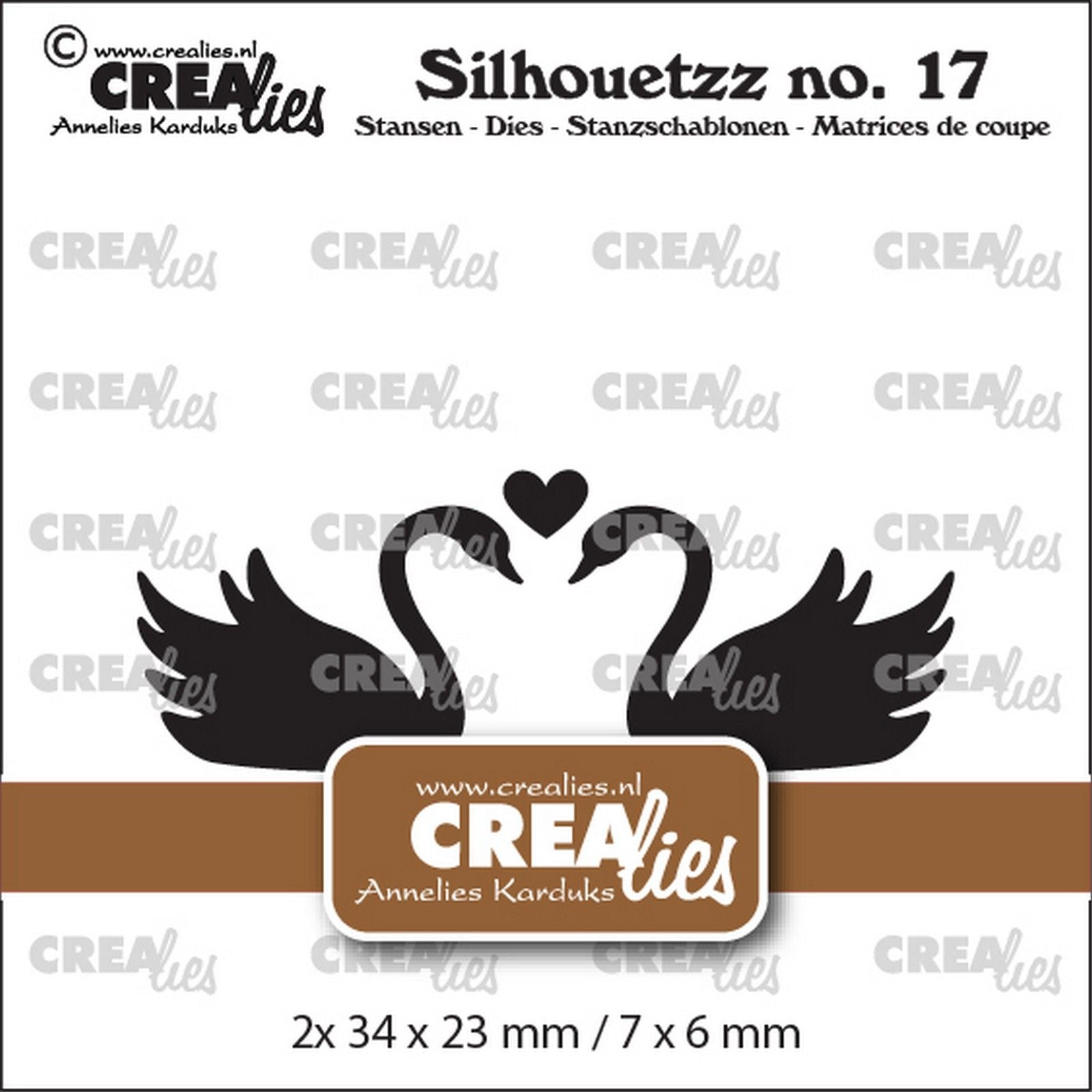 Crealies • matrices de découpe silhouettezz cygnes