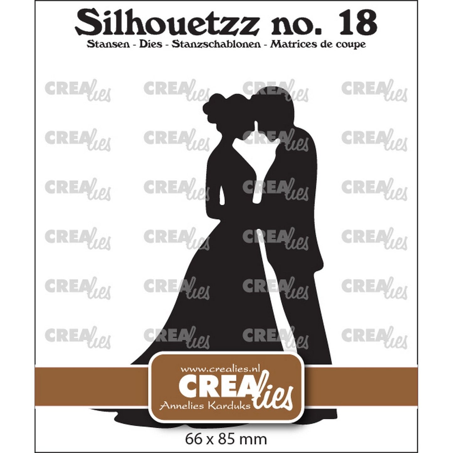 Crealies • matrices de découpe silhouettezz pour les mariés