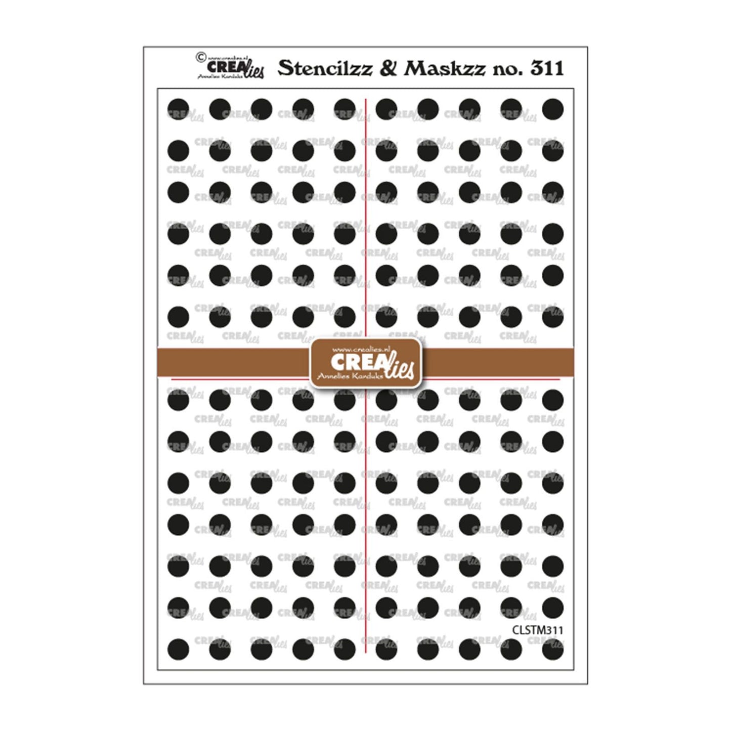 Crealies • cercles de masques au pochoir