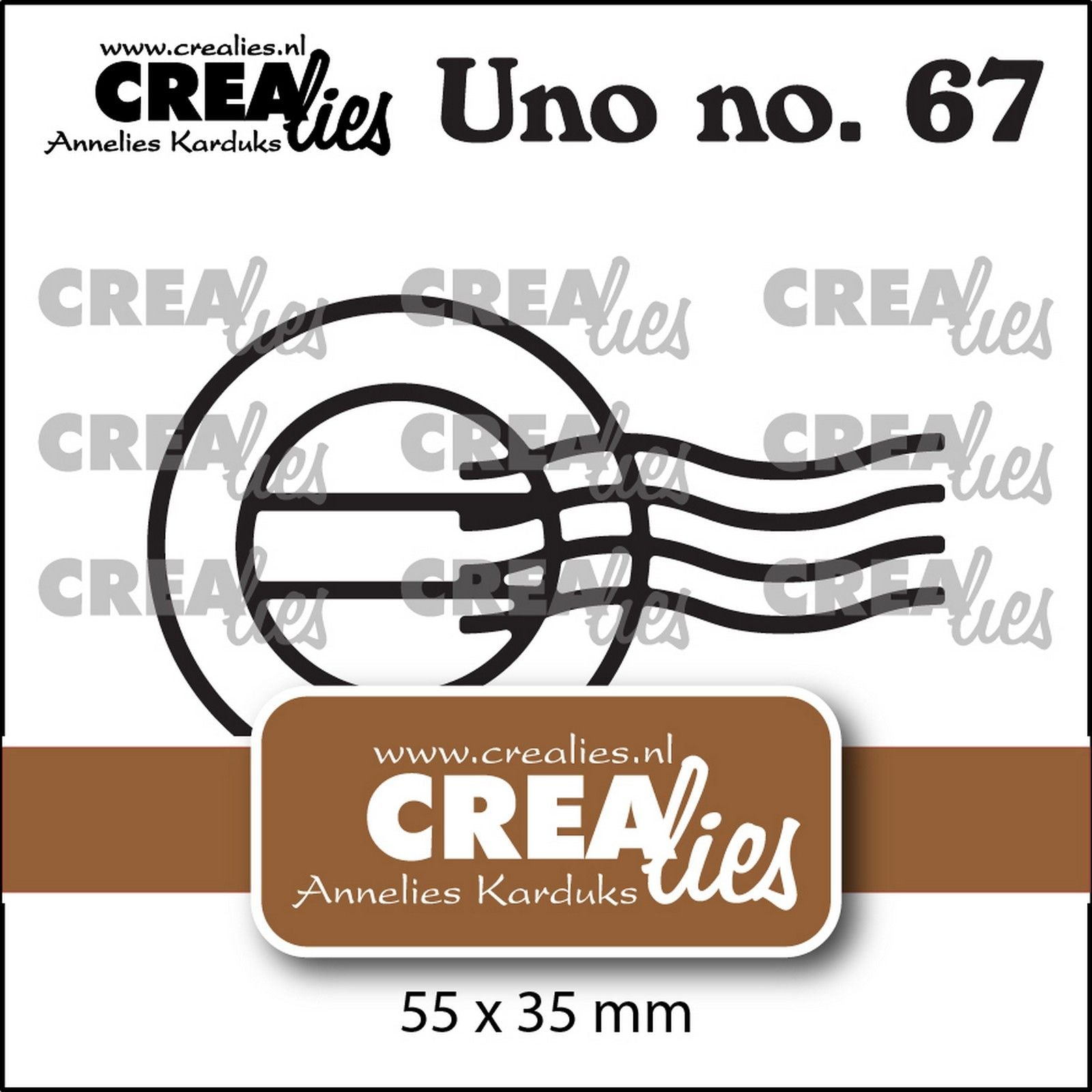 Crealies • un cachet de la poste