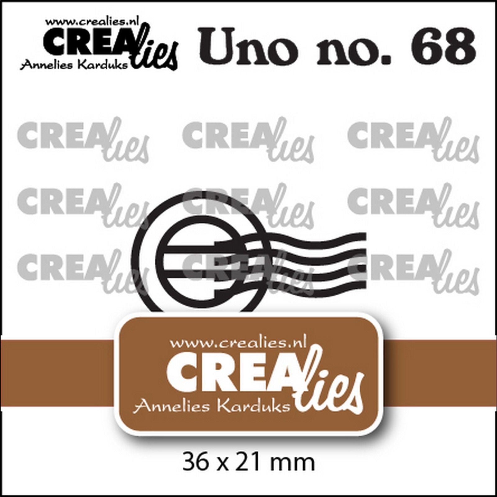 Crealies • uno die support cachet de la poste
