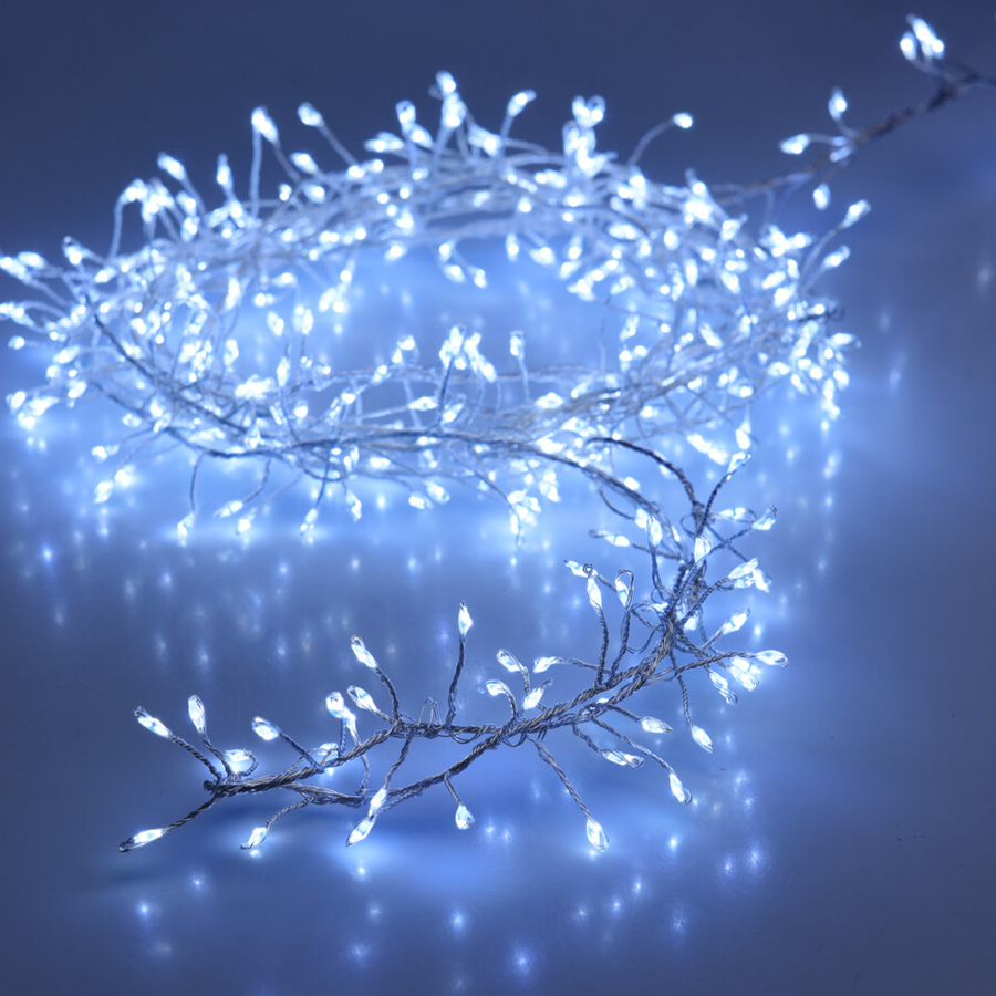 Fil de cluster blanc 720 LED 720cm