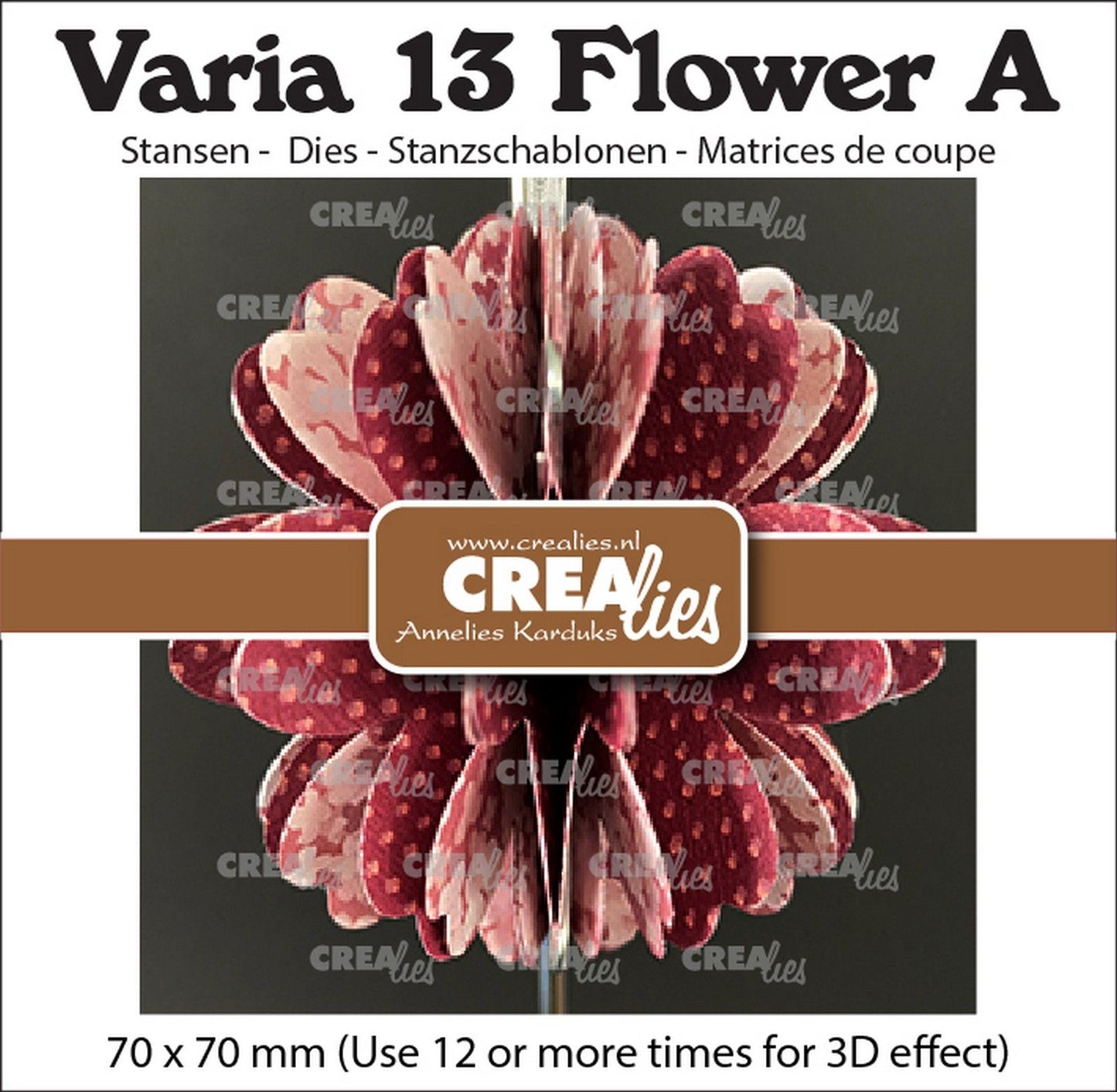 Crealies • varia 3d fleur a