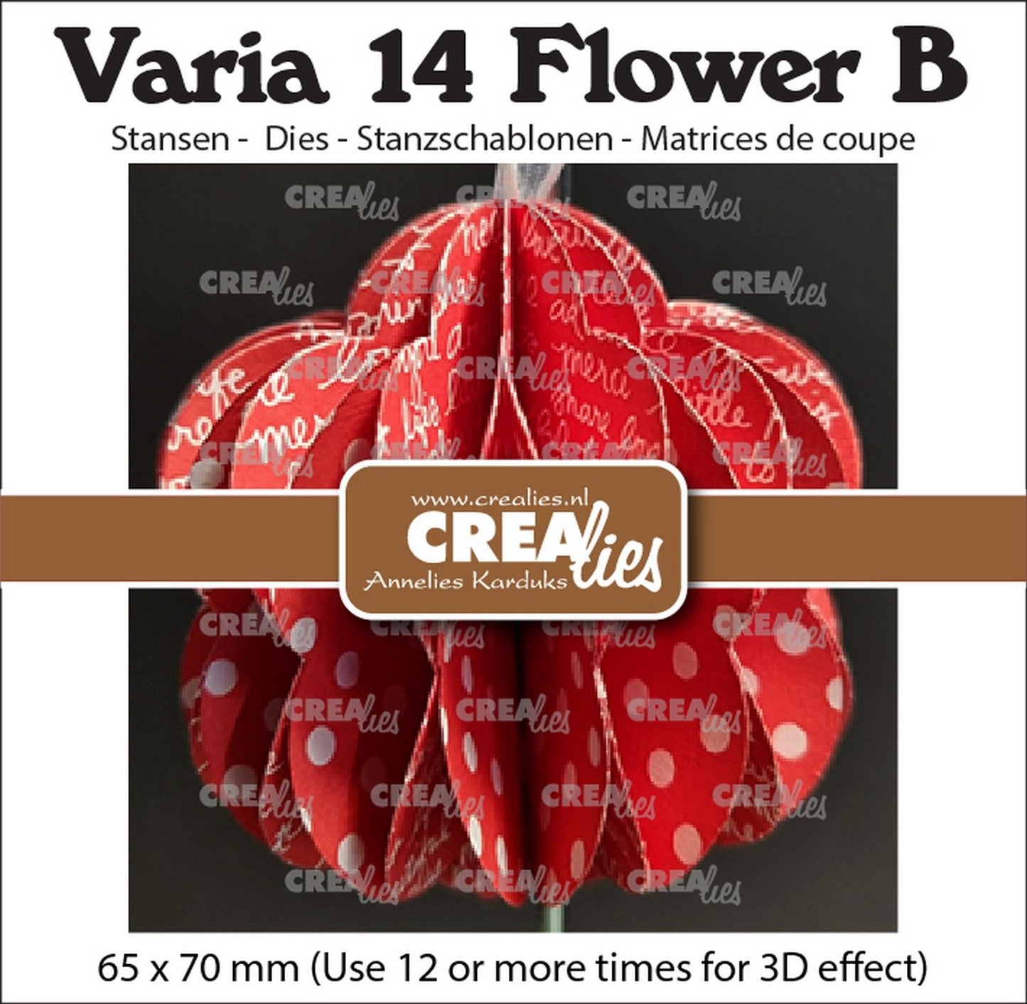 Crealies • varia 3d fleur b