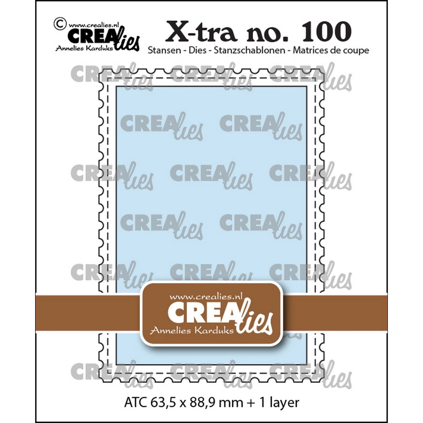 Crealies • matrice de découpe atc avec bord tampon
