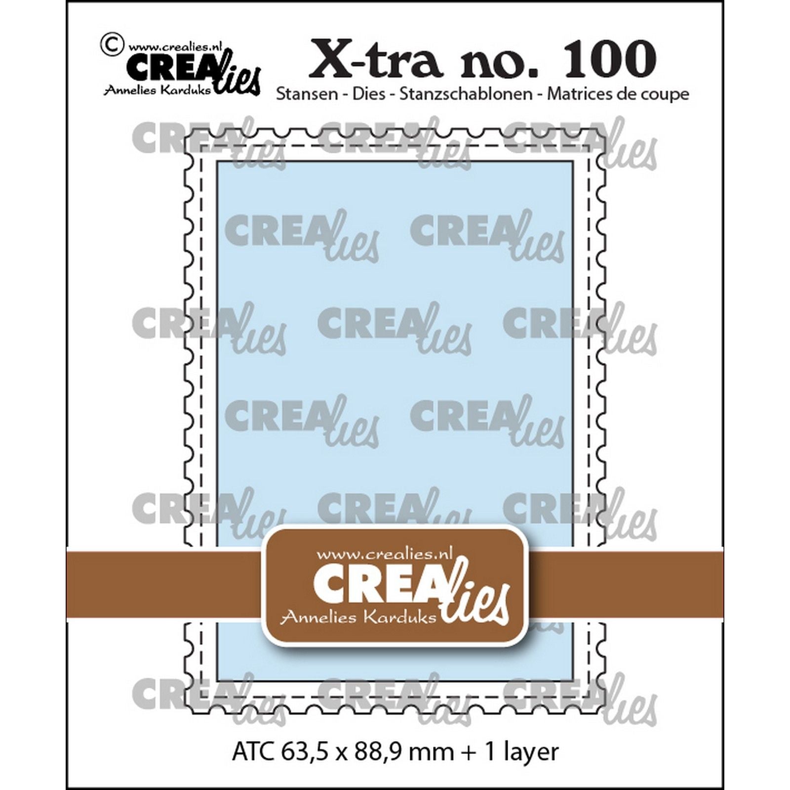 Crealies • matrice de découpe atc avec bord tampon