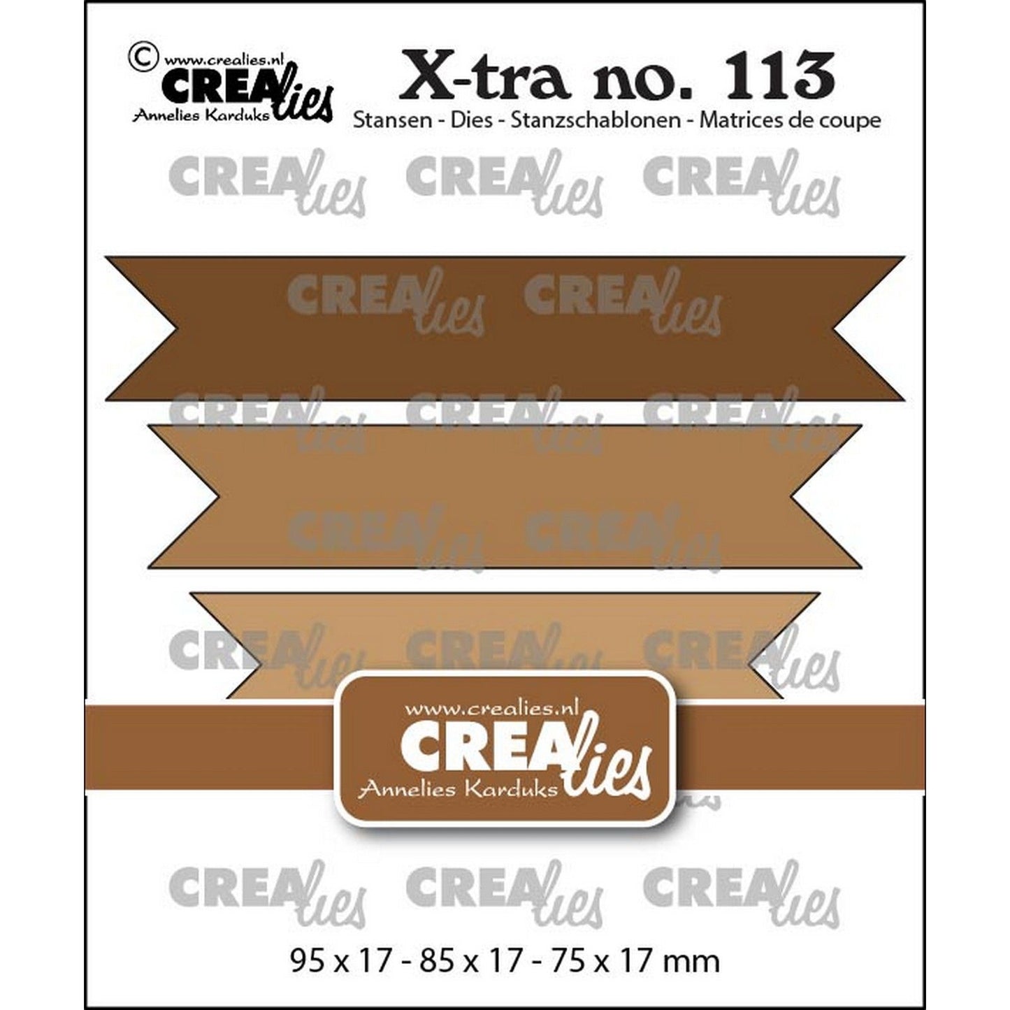 Crealies • Doubles bannières ultra lisses