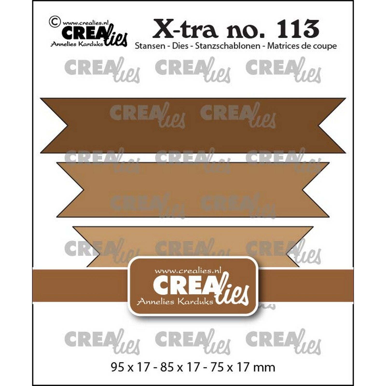Crealies • Doubles bannières ultra lisses
