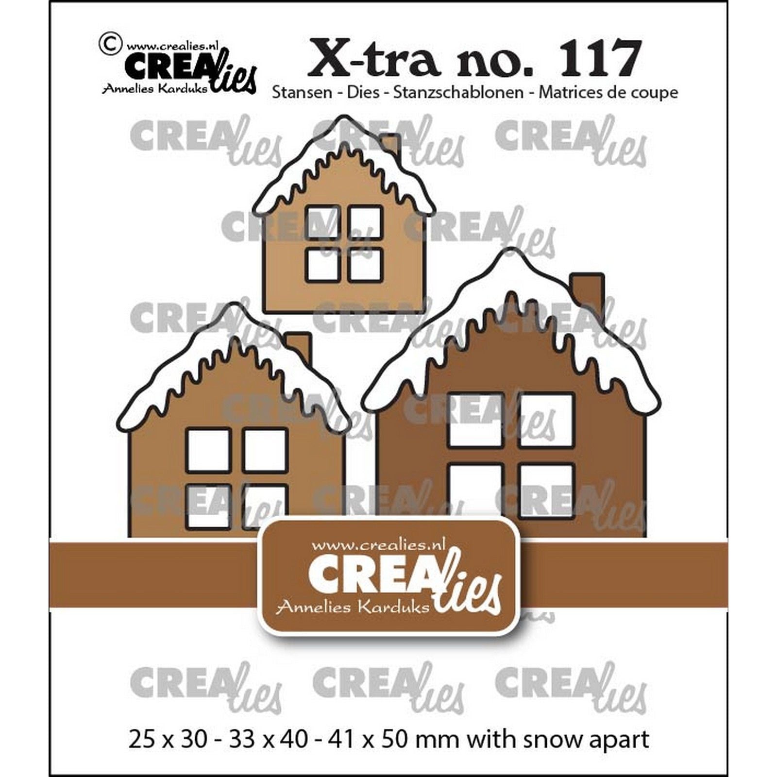 Crealies • maison xtra c avec toit à neige au milieu, grande très grande
