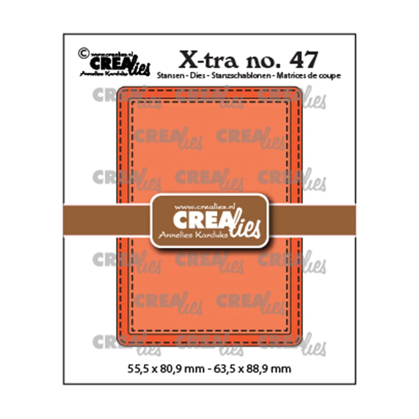 Crealies • Ligne de point noué atc matrices xtra