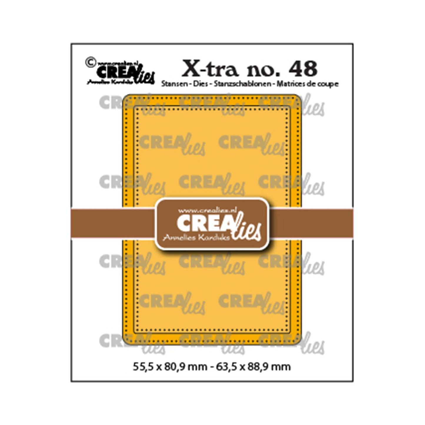 Crealies • matrices xtra atc ligne pointillée