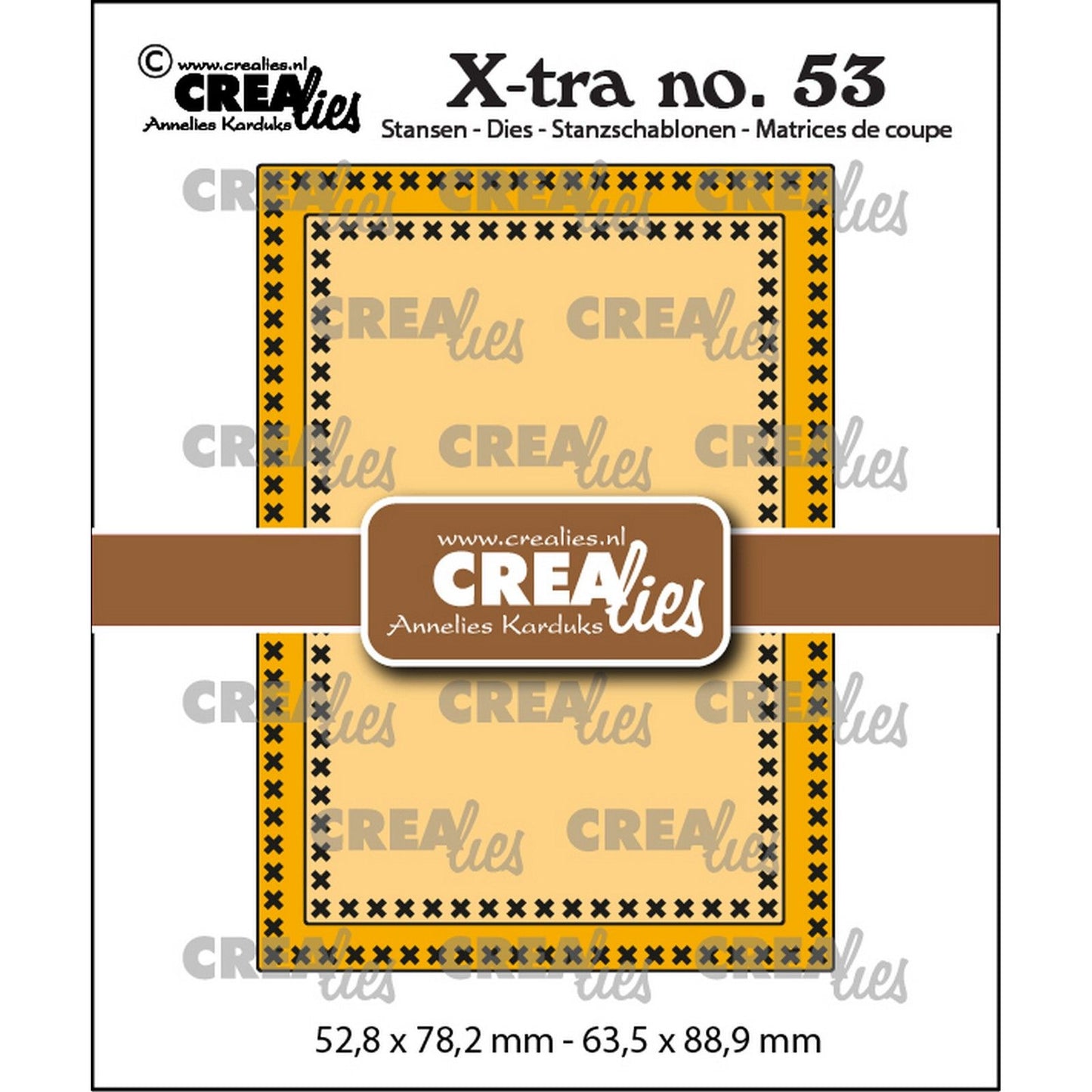 Crealies • gabarit de découpe xtra atc point de croix
