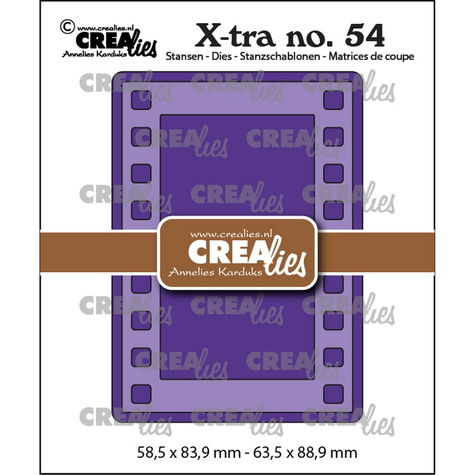 Crealies • Matrice de découpe xtra bande de film atc