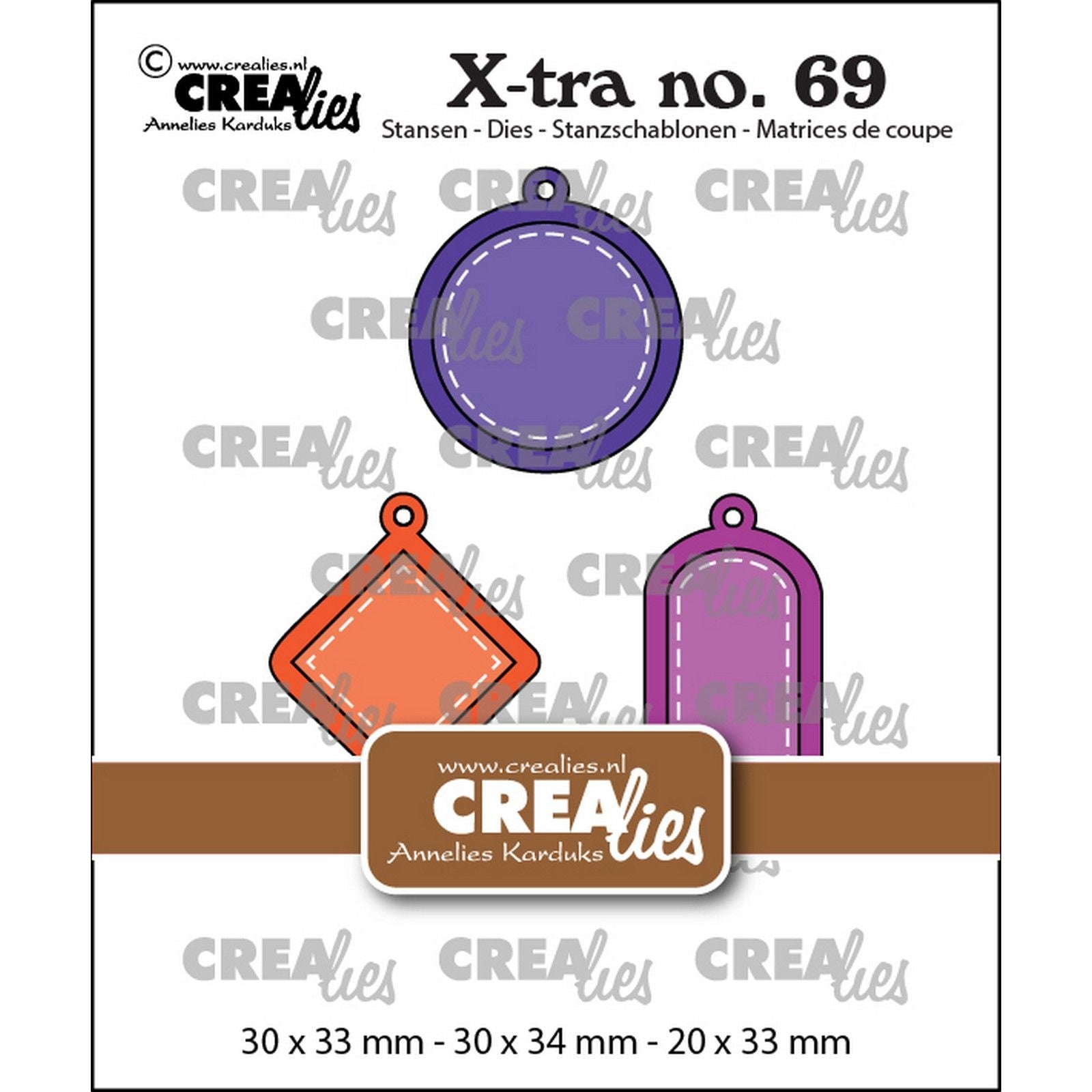 Crealies • Ensemble de breloques Xtra