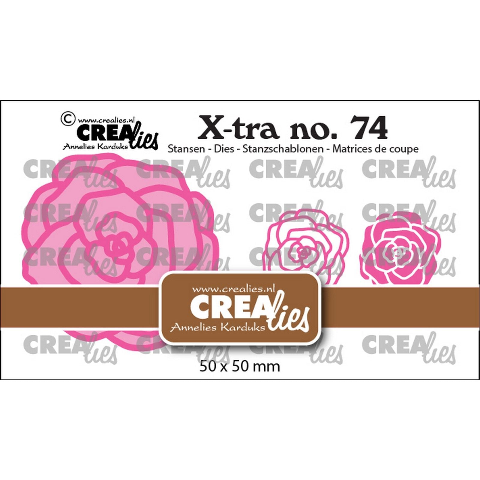 Crealies • xtra rose petit