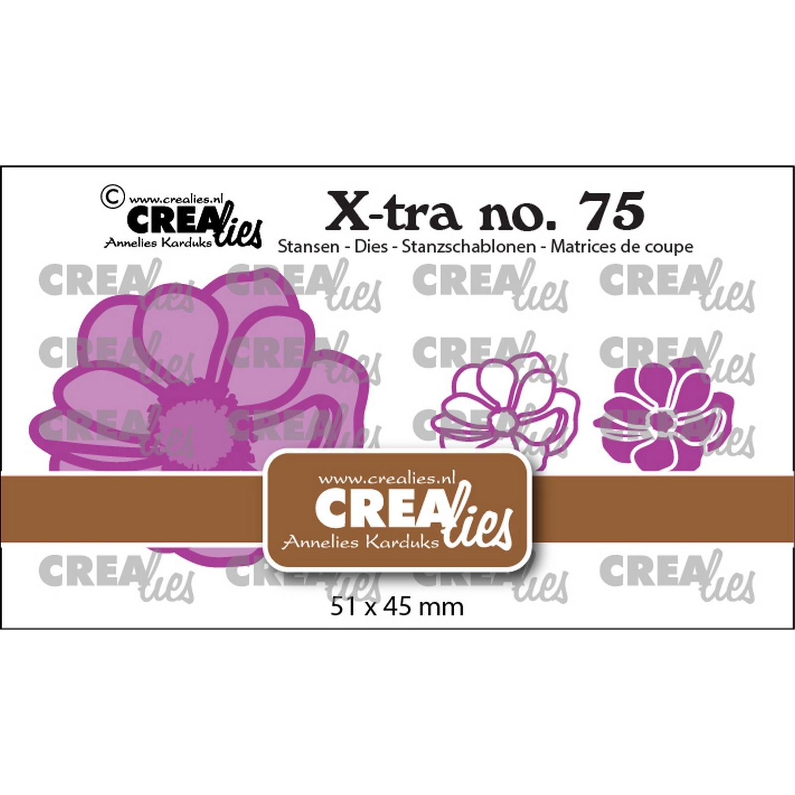 Crealies • xtra anémone petite