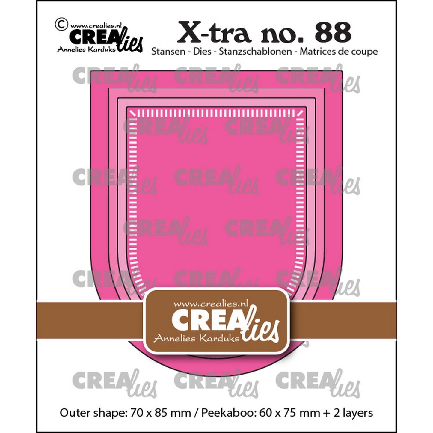 Crealies • Arc inversé xtra cache-cache