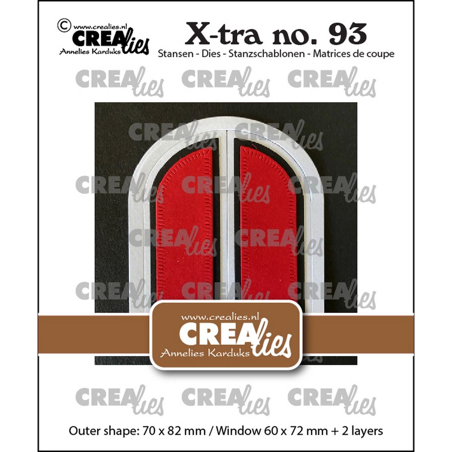 Crealies • fenêtre extra cintrée avec volets