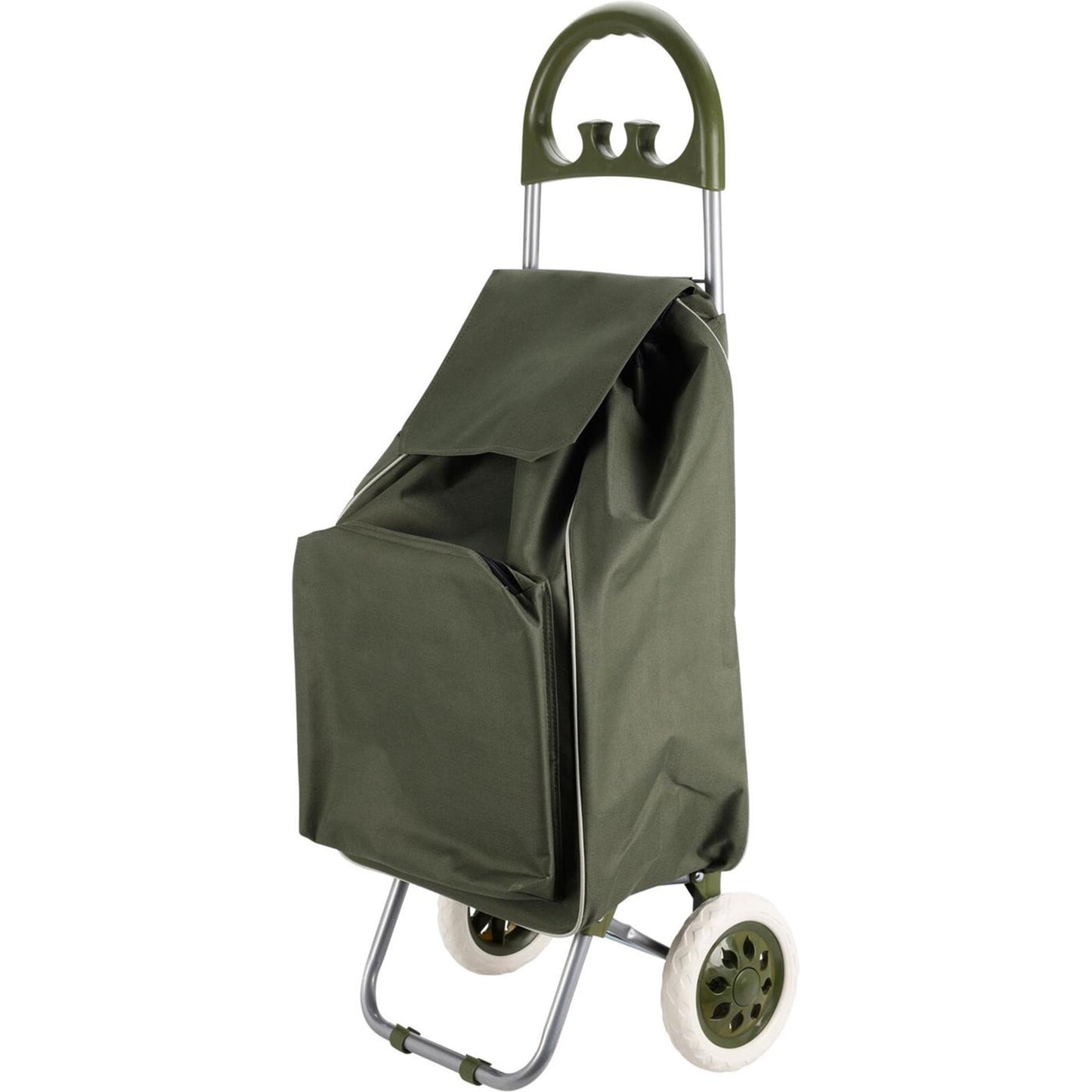 Excellent chariot de courses pour articles ménagers 40l vert