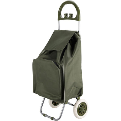 Excellent chariot de courses pour articles ménagers 40l vert
