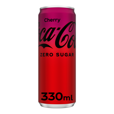 Canette Coca-cola zéro cerise (24x 33cl)