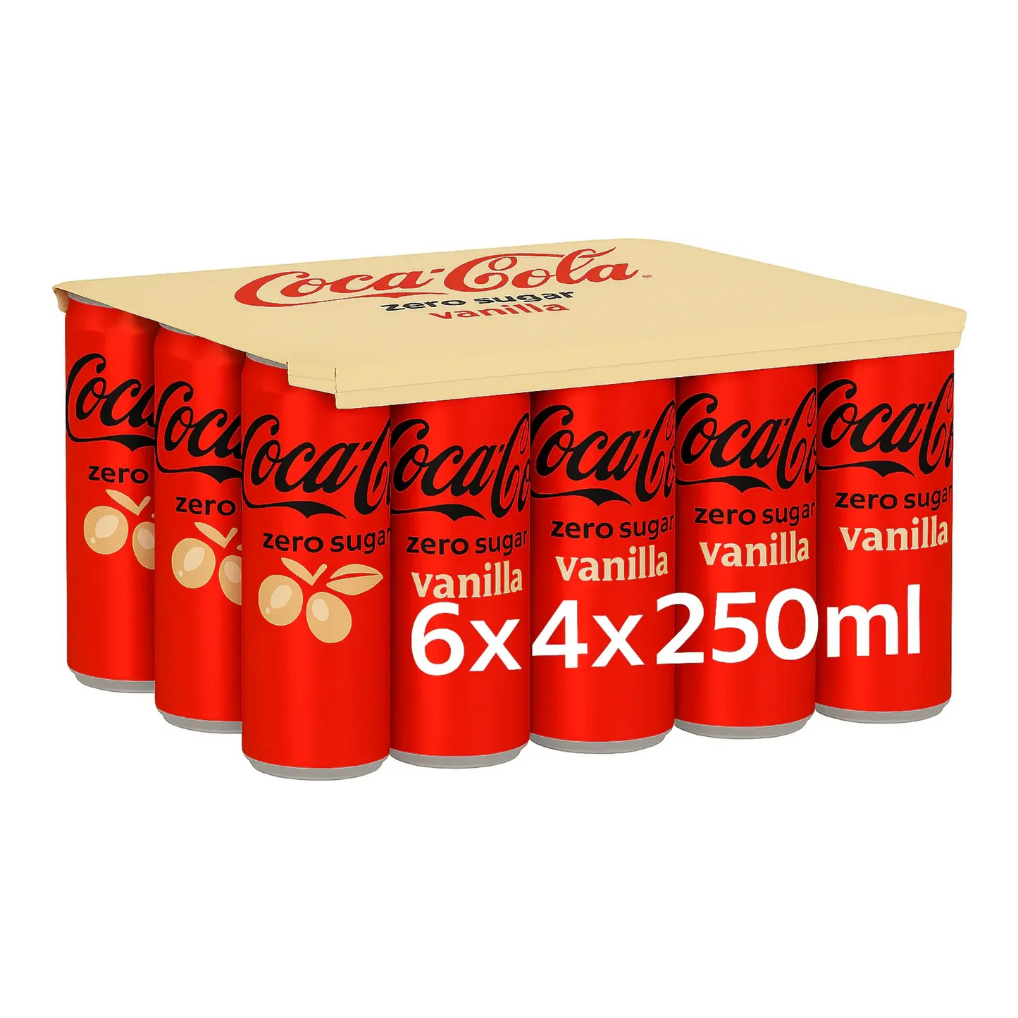 Canette Coca-cola zéro vanille (24x 25cl)