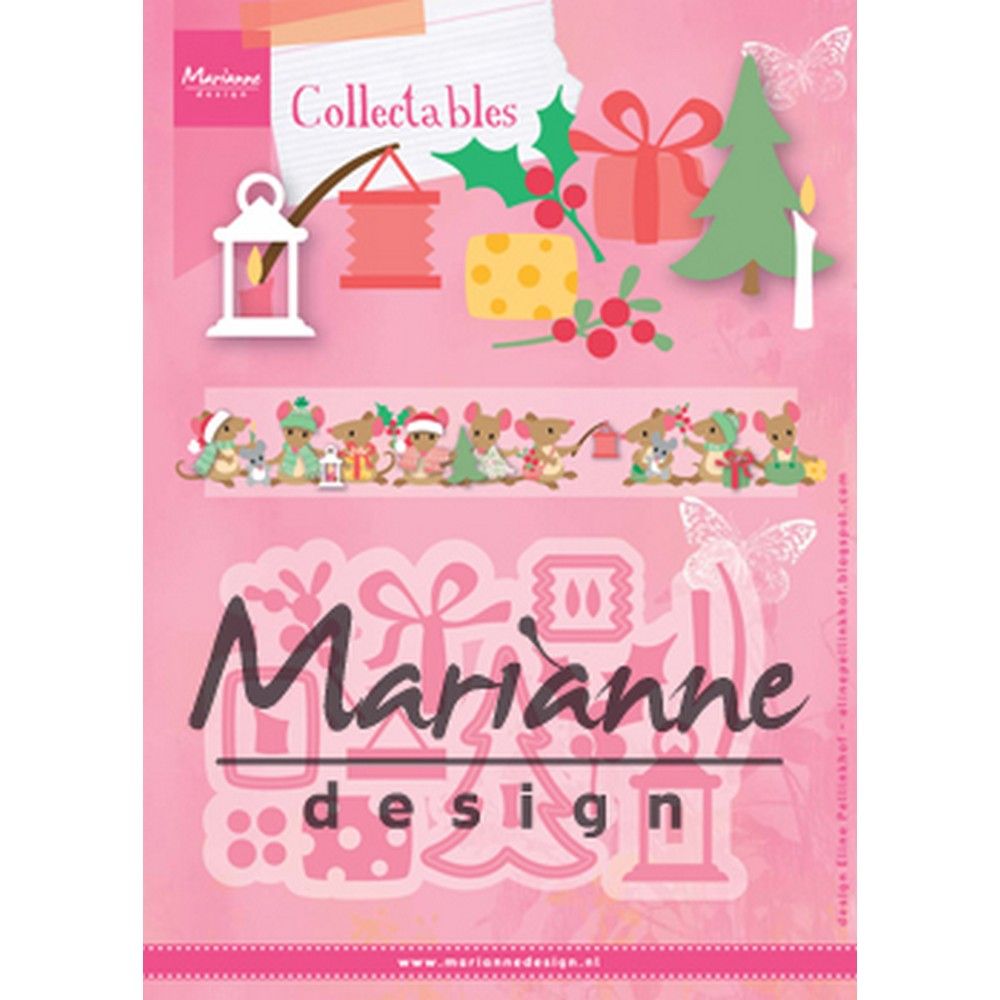 Marianne design • pochoir de découpe en relief pour objets de collection Décoration de Noël d'Eline