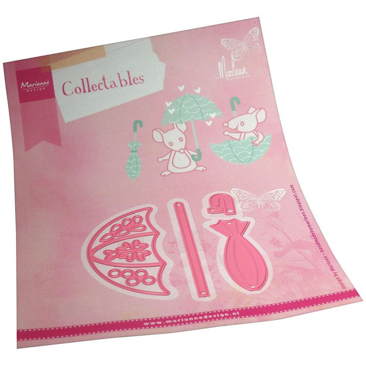 Marianne design • parapluie de pochoir de découpe et de gaufrage à collectionner par Marleen