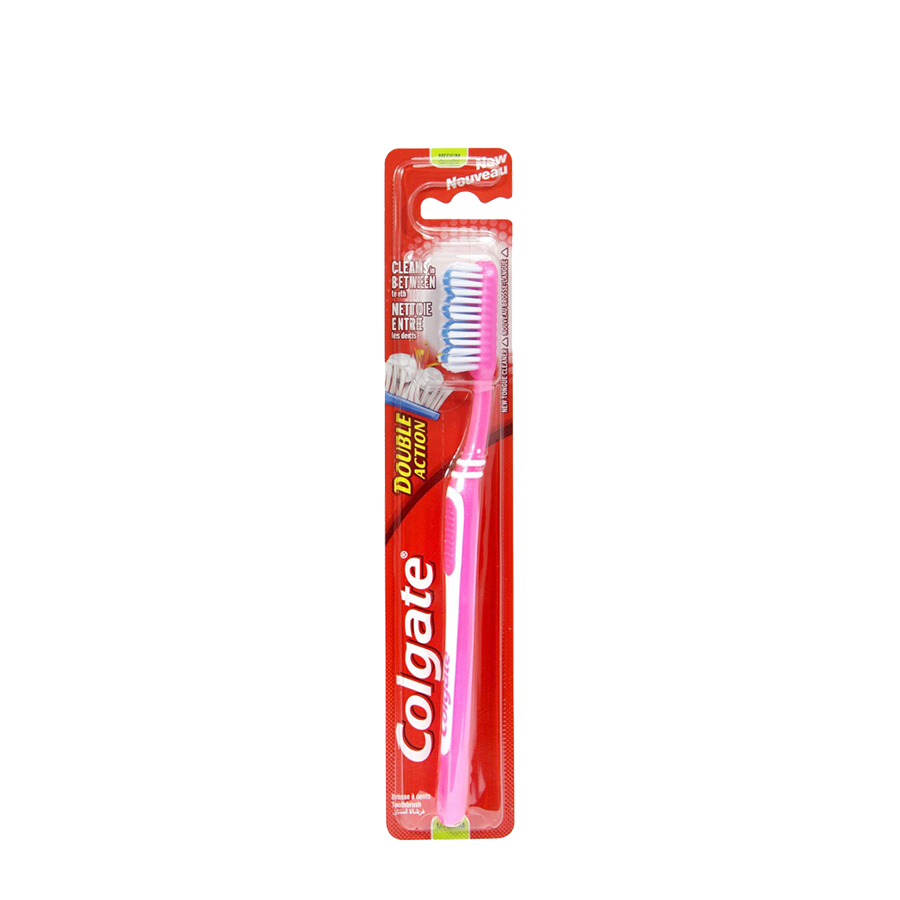 Brosse à dents Colgate double action moyenne