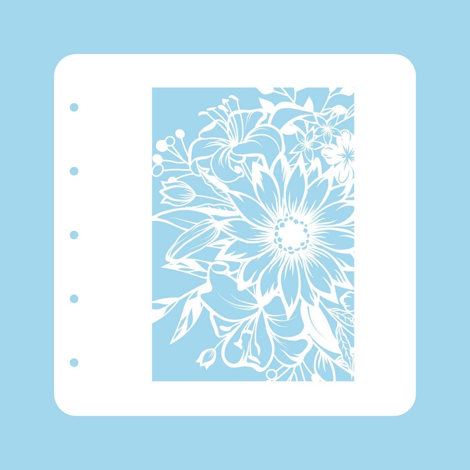 Le choix de Nellie • Pochoir fleurs a6 pour ensemble de couleurs magnétiques fleur-1