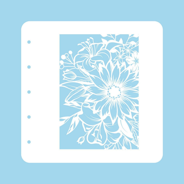 Le choix de Nellie • Pochoir fleurs a6 pour ensemble de couleurs magnétiques fleur-1