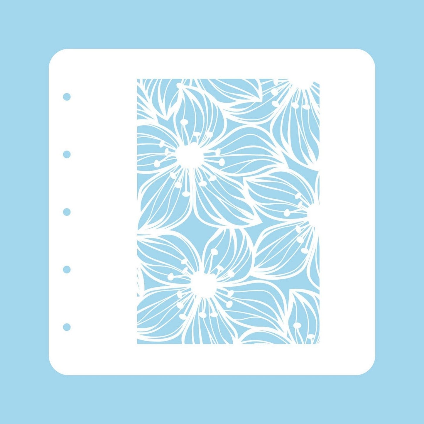 Le choix de Nellie • pochoir fleurs a6 pour ensemble de couleurs magnétiques fleur-2