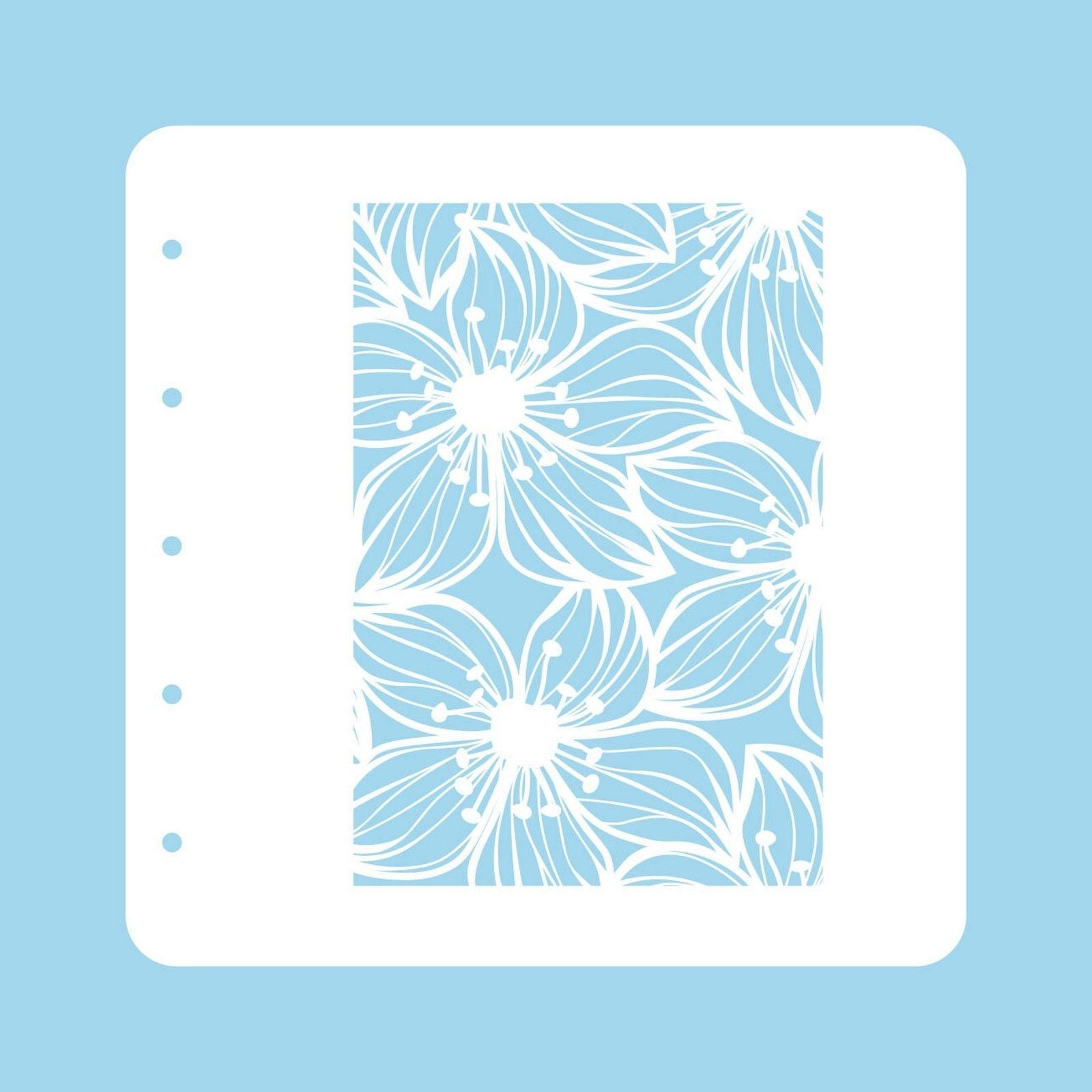 Le choix de Nellie • pochoir fleurs a6 pour ensemble de couleurs magnétiques fleur-2